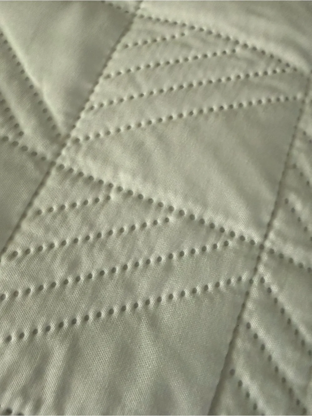 Quilted White King Pillow Shams